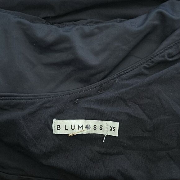 BLUMOSS Maillot black one shoulder LUXURY swimwear bathing suit extra small XS - Picture 7 of 9